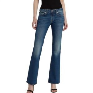 7 for all Mankind Bootcut Jean Pink Embellished Pockets Size 28